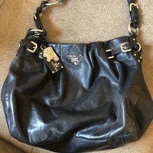 Prada Black Leather Purse